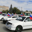 С российскими флагами по улицам Карасука - Карасукский район