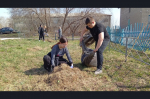 "Первые" Карасукского округа приняли участие во Всероссийской неделе субботников «Мы за чистоту»