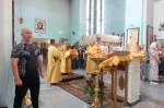 Архиерейская Литургия в Троицком соборе в Ордынке в день празднования иконы Божией Матери «Владимировская»