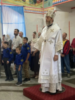 Архиерейская Литургия в Неделю 12-ю по Пятидесятнице в кафедральном соборе г. Карасука